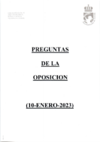 Preguntas de la Oposición (enero-2023) – Respuestas