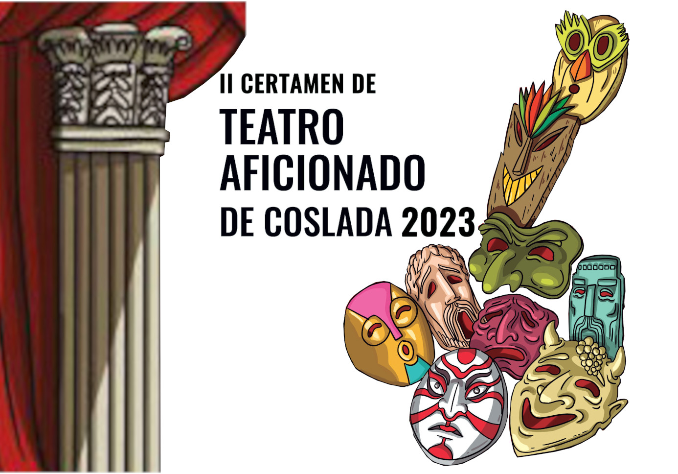 cartel del 2do certamen teatro aficionado