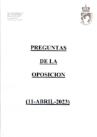 Preguntas de la Oposición (abril-2023) – Respuestas