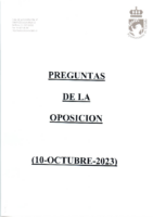 Preguntas de la Oposición (octubre-2023) – Respuestas
